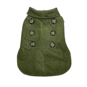 🐶NWOT Woolrich Green Corduroy Dog Coat - Medium🐶